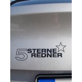 Bild: 5 Sterne Redner Aufkleber für Auto und Laptop